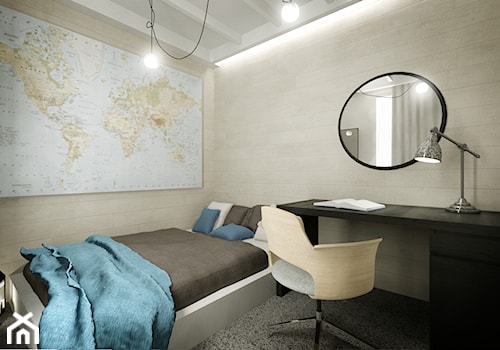 Mieszkanie na wynajem - Sypialnia, styl skandynawski - zdjęcie od 3Deko Wnętrza