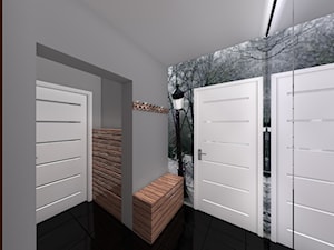 Dom Przasnysz-wnętrze - Hol / przedpokój, styl minimalistyczny - zdjęcie od LAURA DESIGN
