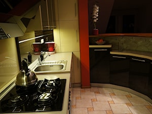 Kuchnia - szklane fronty - Kuchnia, styl nowoczesny - zdjęcie od Robert Łatka - projektowanie mebli kuchennych