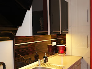 Kuchnia - szklane fronty - Kuchnia, styl minimalistyczny - zdjęcie od Robert Łatka - projektowanie mebli kuchennych