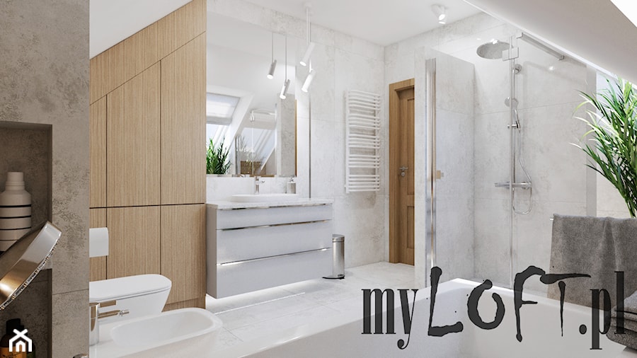Łazienka na poddaszu - zdjęcie od MyLOFT projektowanie i aranżacja wnętrz i elewacji