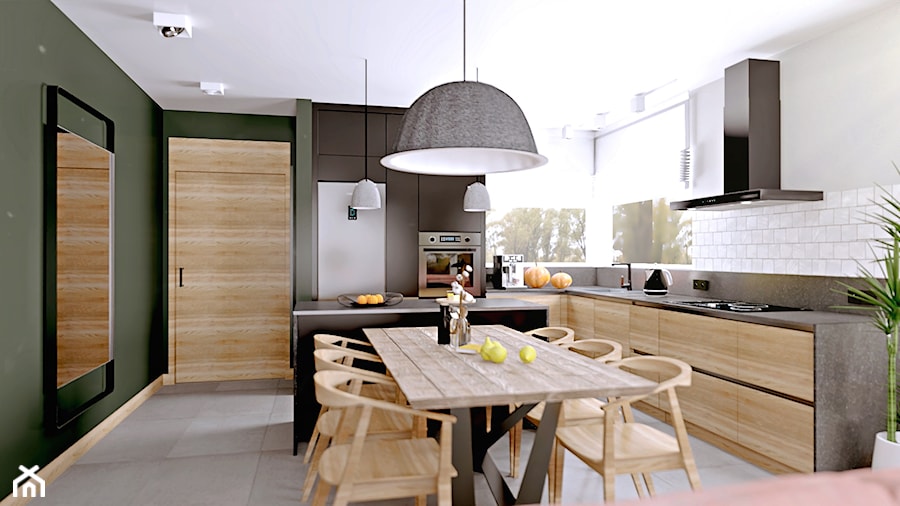 salon połączony z kuchnią - Kuchnia, styl nowoczesny - zdjęcie od Koko Design Urszula Kareta-Powys