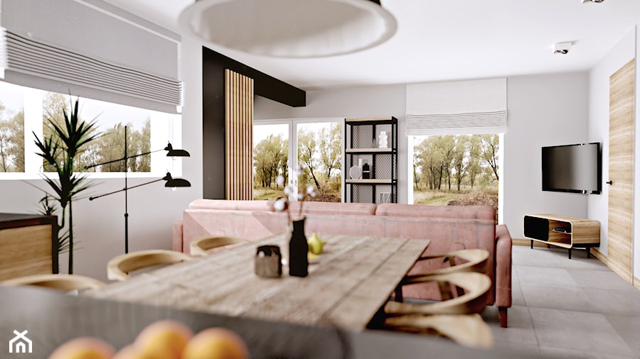 salon z kuchnią - zdjęcie od Koko Design Urszula Kareta-Powys