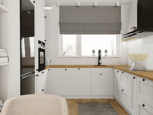 Niewielki salon w odcieniach pastelowych - Kuchnia, styl skandynawski - zdjęcie od Koko Design Urszula Kareta-Powys