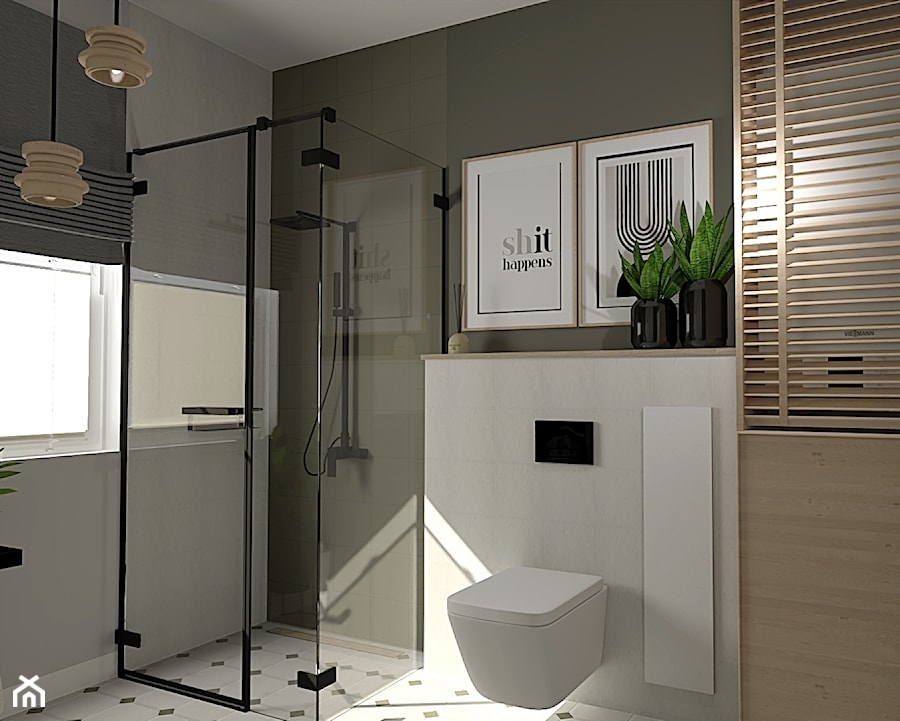 mała łazienka - Łazienka, styl nowoczesny - zdjęcie od Koko Design Urszula Kareta-Powys