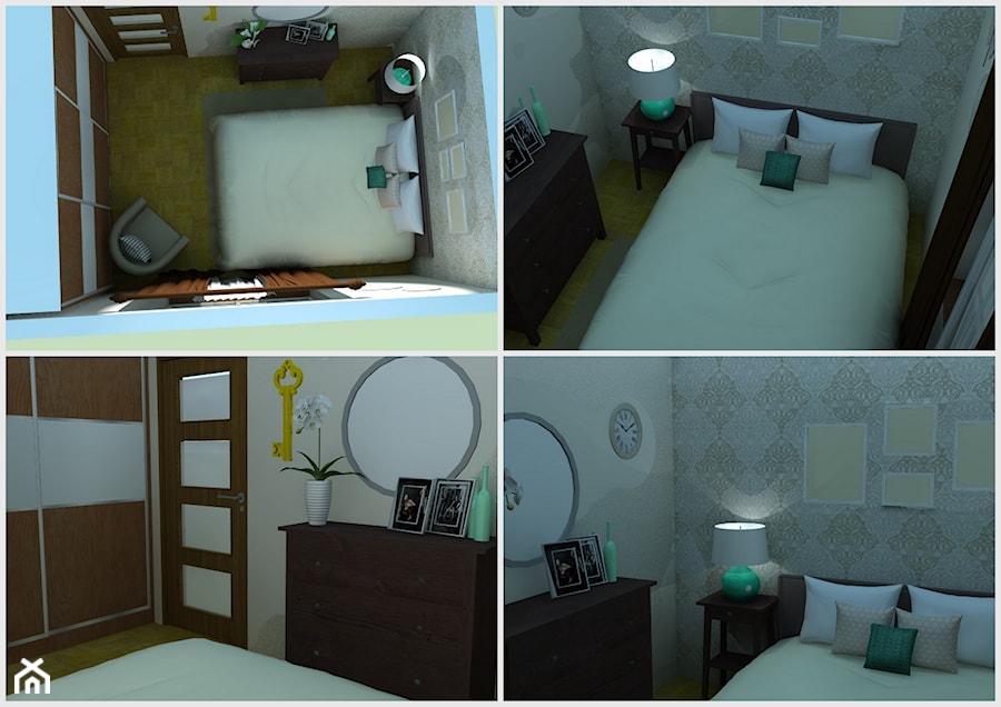Sypialnia w beżu - Sypialnia, styl nowoczesny - zdjęcie od Garden & Home Studio Szymon Wąchała