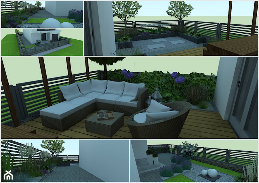 Ogród nowoczesny-projekt - Ogród, styl nowoczesny - zdjęcie od Garden & Home Studio Szymon Wąchała