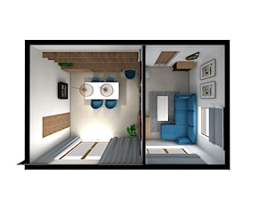 dom - Salon, styl skandynawski - zdjęcie od ArchiKoncept Biuro projektów i aranżacji wnętrz