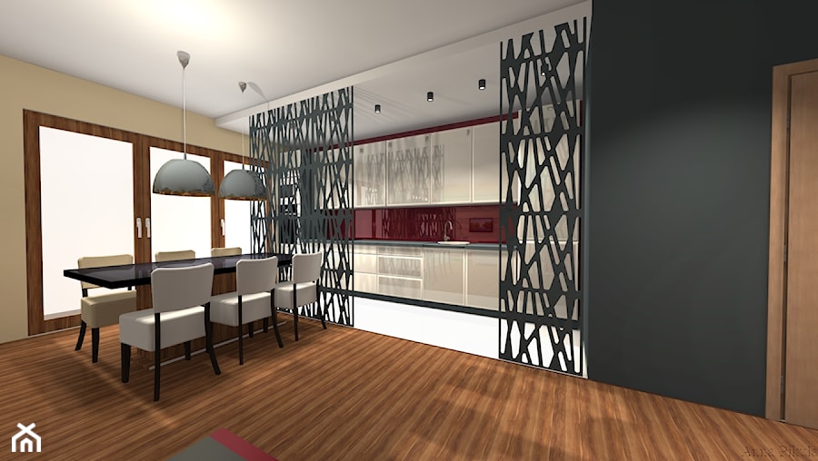 Salon z aneksem kuchennym. - zdjęcie od ArchiKoncept Biuro projektów i aranżacji wnętrz