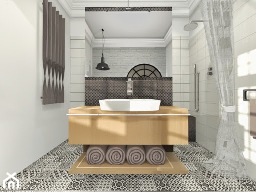 łazienka retro - Łazienka, styl vintage - zdjęcie od ArchiKoncept Biuro projektów i aranżacji wnętrz
