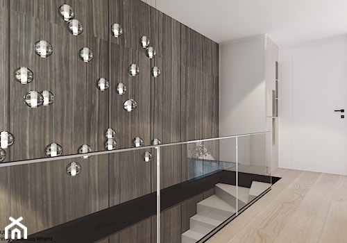 Duży biały hol / przedpokój, styl nowoczesny - zdjęcie od Agata Hann Architektura Wnętrz