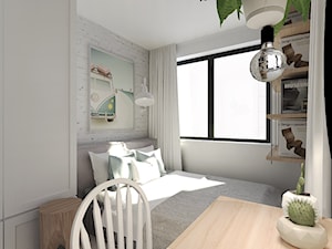 Mała biała sypialnia, styl vintage - zdjęcie od Agata Hann Architektura Wnętrz