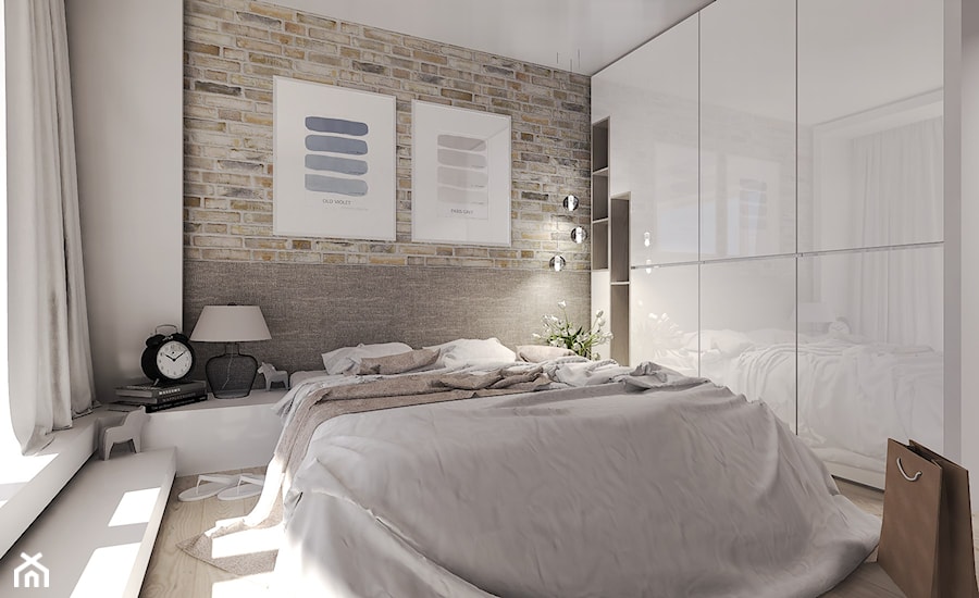 Średnia sypialnia, styl nowoczesny - zdjęcie od Agata Hann Architektura Wnętrz