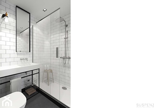 suspenzo_no.10 - Średnia z punktowym oświetleniem łazienka, styl industrialny - zdjęcie od suspenzo architectural group