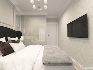 suspenzo_no.25 - Średnia biała szara sypialnia, styl tradycyjny - zdjęcie od suspenzo architectural group