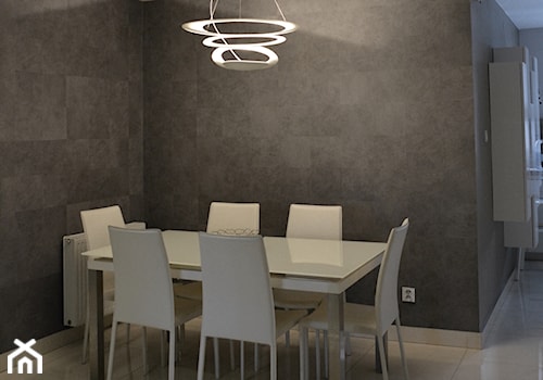 Strefa dzienna : Salon z jadalnią - Średnia czarna jadalnia jako osobne pomieszczenie - zdjęcie od Cloud Concept Studio