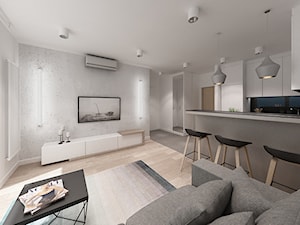 Apartament Fenix w Kołobrzegu - Salon, styl nowoczesny - zdjęcie od Cloud Concept Studio