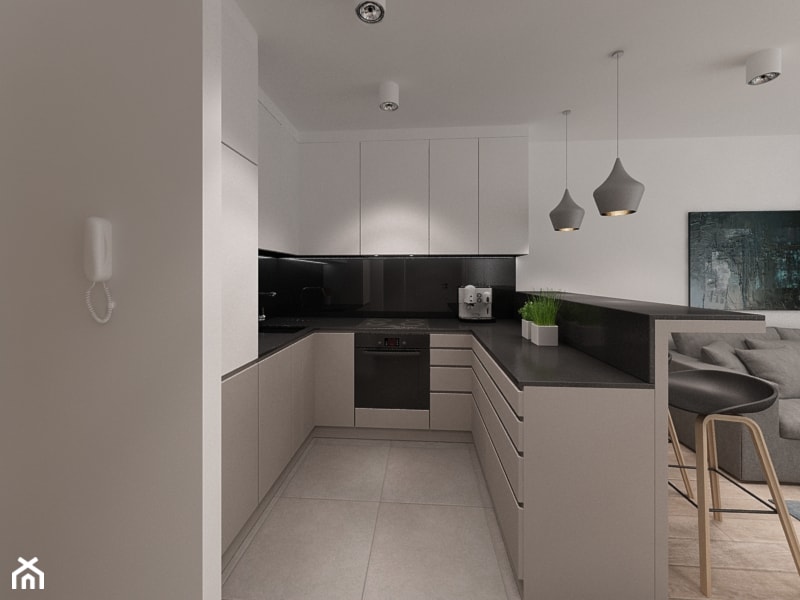 Apartament Fenix w Kołobrzegu - Kuchnia, styl nowoczesny - zdjęcie od Cloud Concept Studio