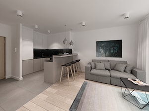 Apartament Fenix w Kołobrzegu - Salon, styl nowoczesny - zdjęcie od Cloud Concept Studio