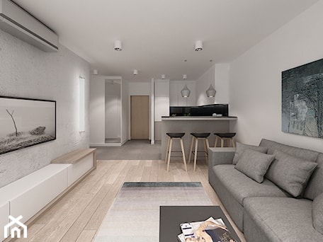 Aranżacje wnętrz - Salon: Apartament Fenix w Kołobrzegu - Salon, styl minimalistyczny - Cloud Concept Studio. Przeglądaj, dodawaj i zapisuj najlepsze zdjęcia, pomysły i inspiracje designerskie. W bazie mamy już prawie milion fotografii!