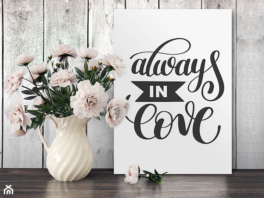 Always in love - obraz z napisem do sypialni - zdjęcie od VAKU-DSGN