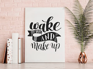 WAKE UP AND MAKE UP - NOWOCZESNY OBRAZ DO SYPIALNI - 50X70 CM - zdjęcie od VAKU-DSGN
