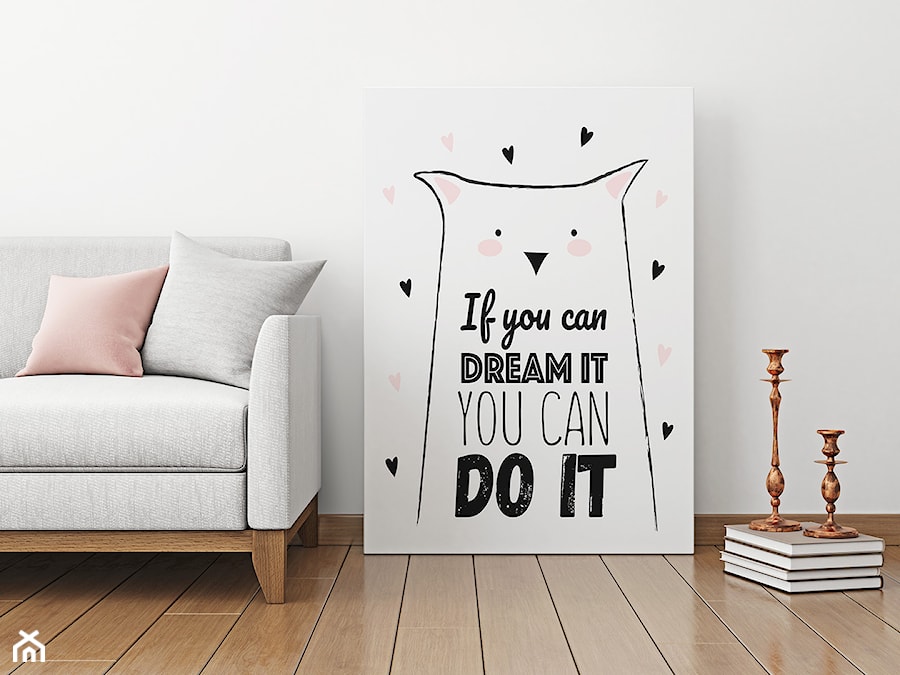 IF YOU CAN DREAM IT YOU CAN DO IT - NOWOCZESNY OBRAZ NA PŁÓTNIE - 50X70 CM - zdjęcie od VAKU-DSGN