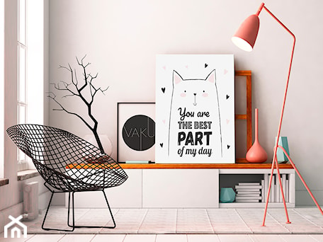 Aranżacje wnętrz - Salon: YOU ARE THE BEST PART OF MY DAY - NOWOCZESNY OBRAZ NA PŁÓTNIE - 50X70 CM - VAKU-DSGN. Przeglądaj, dodawaj i zapisuj najlepsze zdjęcia, pomysły i inspiracje designerskie. W bazie mamy już prawie milion fotografii!