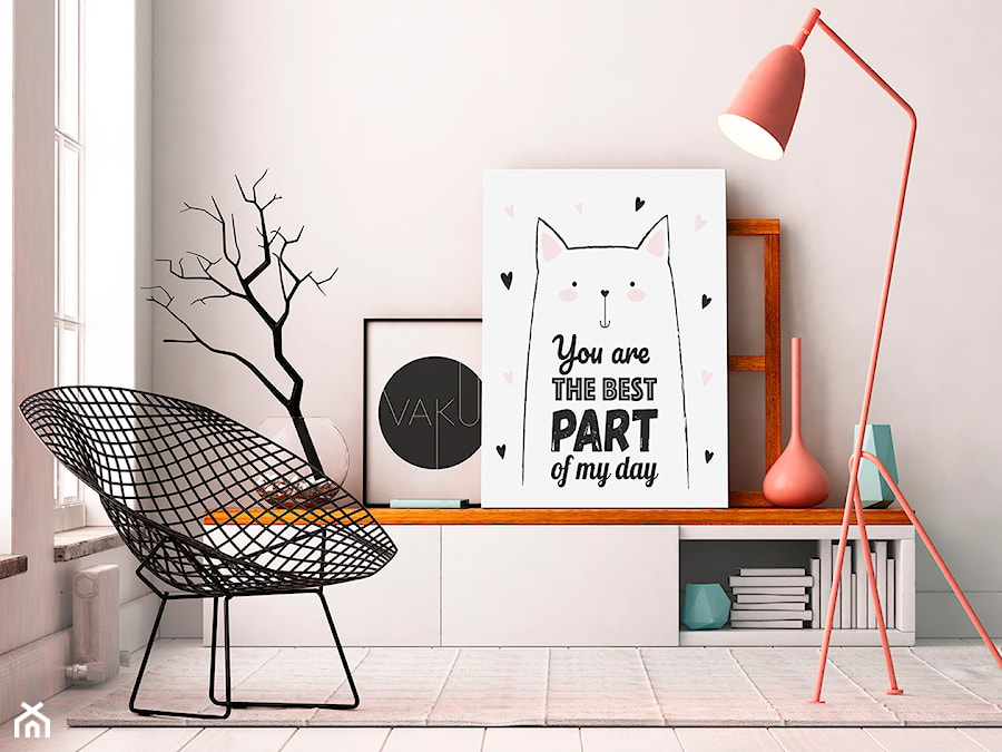 YOU ARE THE BEST PART OF MY DAY - NOWOCZESNY OBRAZ NA PŁÓTNIE - 50X70 CM - zdjęcie od VAKU-DSGN