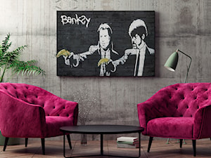 BANKSY - PULP FICTION - NOWOCZESNY OBRAZ NA PŁÓTNIE - 120X80 CM - zdjęcie od VAKU-DSGN