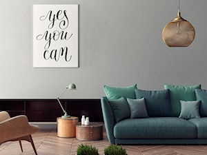 YES YOU CAN - NOWOCZESNY OBRAZ DO SALONU - 50X70 CM - zdjęcie od VAKU-DSGN