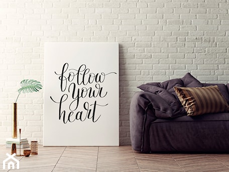 Aranżacje wnętrz - Salon: FOLLOW YOUR HEART - NOWOCZESNY OBRAZ DO SYPIALNI - 50X70 CM - VAKU-DSGN. Przeglądaj, dodawaj i zapisuj najlepsze zdjęcia, pomysły i inspiracje designerskie. W bazie mamy już prawie milion fotografii!