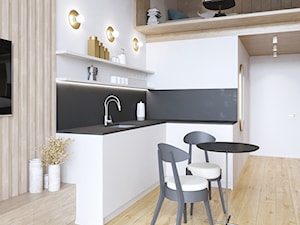 Mikroapartament: miejska oaza - Kuchnia, styl minimalistyczny - zdjęcie od Capricorn Interiors