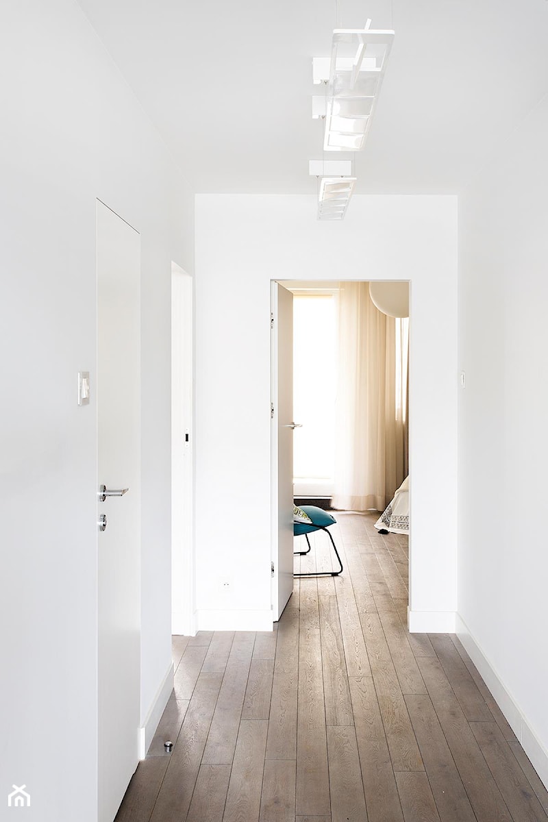 Apartamenty przy Królikarni, 120 m2 - Mały biały hol / przedpokój, styl minimalistyczny - zdjęcie od Capricorn Interiors