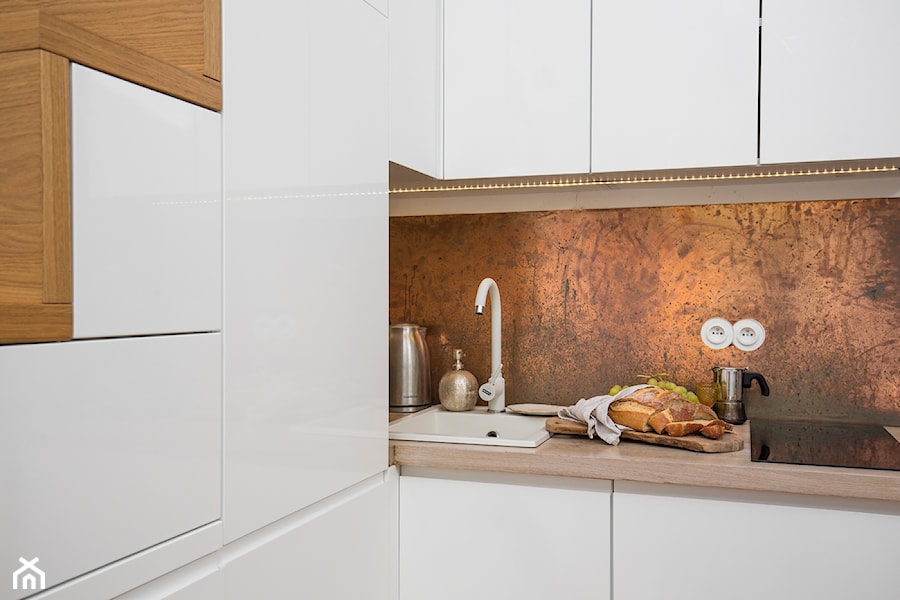 Artystyczna kawalerka - Kuchnia, styl minimalistyczny - zdjęcie od Capricorn Interiors
