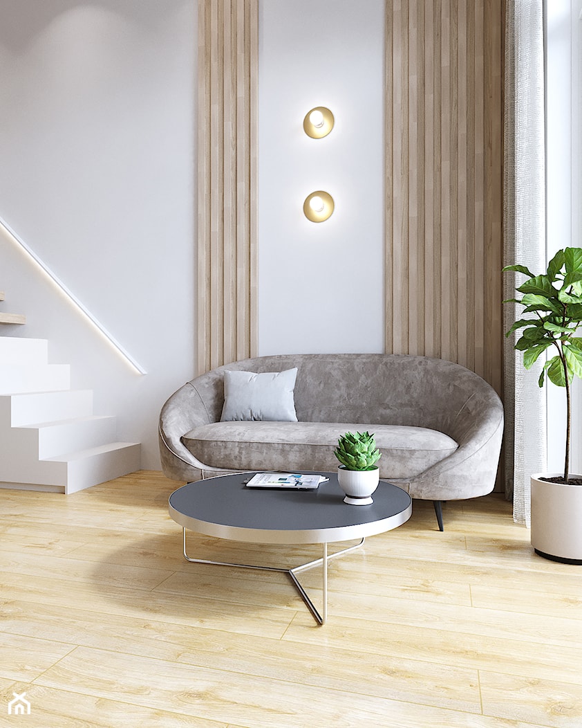 Mikroapartament: miejska oaza - Salon, styl minimalistyczny - zdjęcie od Capricorn Interiors - Homebook