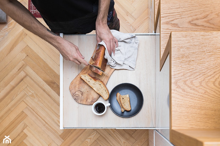 Artystyczna kawalerka - Kuchnia, styl nowoczesny - zdjęcie od Capricorn Interiors