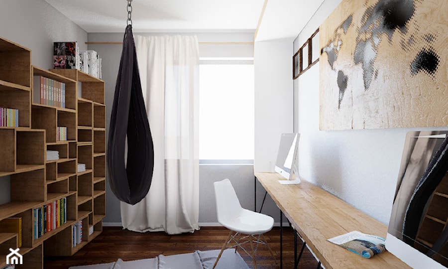 Mieszkanie - Biuro, styl skandynawski - zdjęcie od Michał Sokołowski