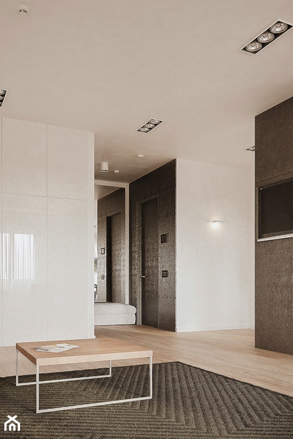 DEZIGN PROJECT MAŁEGO MIESZKANIA - Salon, styl minimalistyczny - zdjęcie od Yevhen Zahorodnii