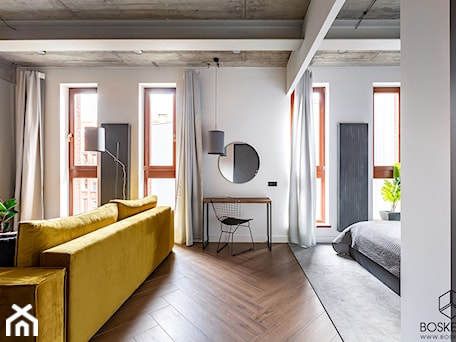 Aranżacje wnętrz - Salon: Apartament Yellow - BOSKE ART. Przeglądaj, dodawaj i zapisuj najlepsze zdjęcia, pomysły i inspiracje designerskie. W bazie mamy już prawie milion fotografii!