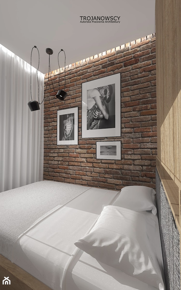 Mieszkanie w Warszawie - Mała sypialnia, styl nowoczesny - zdjęcie od APA TROJANOWSCY