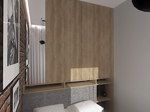 Mieszkanie w Warszawie - Mała biała sypialnia, styl nowoczesny - zdjęcie od APA TROJANOWSCY