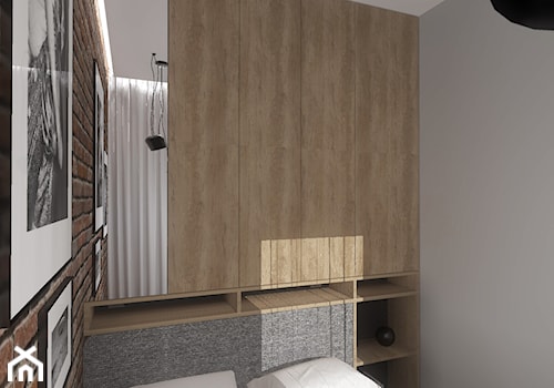 Mieszkanie w Warszawie - Mała biała sypialnia, styl nowoczesny - zdjęcie od APA TROJANOWSCY