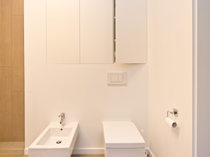 Łazienka, toaleta - Średnia bez okna z marmurową podłogą łazienka, styl minimalistyczny - zdjęcie od Fawre s.c.
