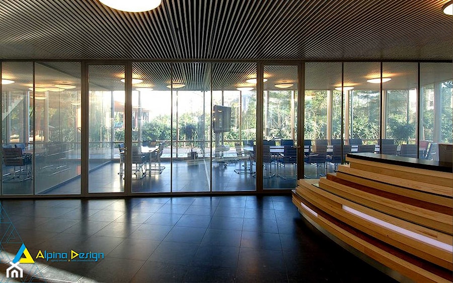 Priva Lite szkło inteligentne 4 - Wnętrza publiczne, styl nowoczesny - zdjęcie od Alpina Ogrody Zimowe & Szkło Architektoniczne