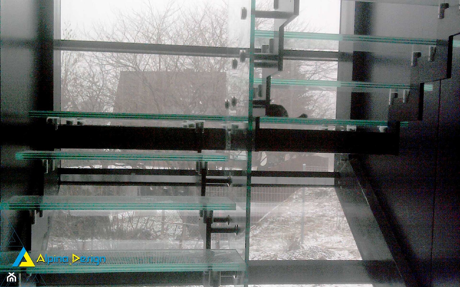 okna i drzwi aluminiowe 1 - Schody, styl nowoczesny - zdjęcie od Alpina Ogrody Zimowe & Szkło Architektoniczne - Homebook