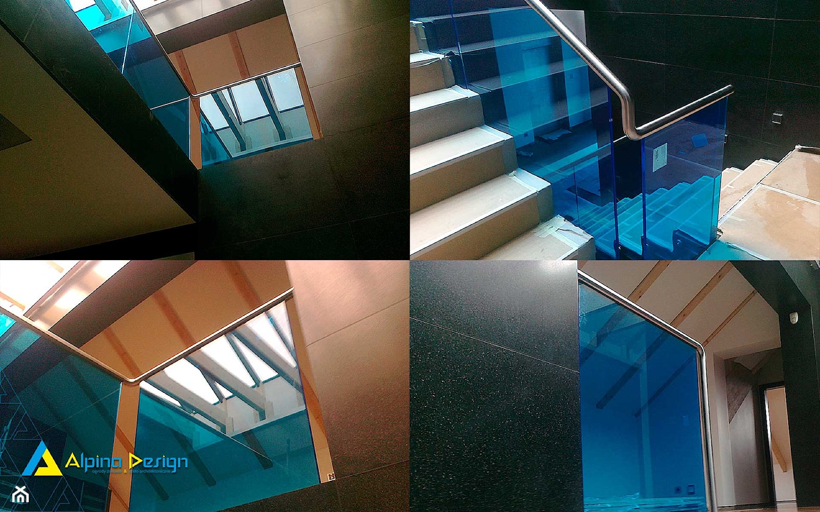 balustrady całoszklane, szkło architektoniczne - Schody, styl nowoczesny - zdjęcie od Alpina Ogrody Zimowe & Szkło Architektoniczne - Homebook