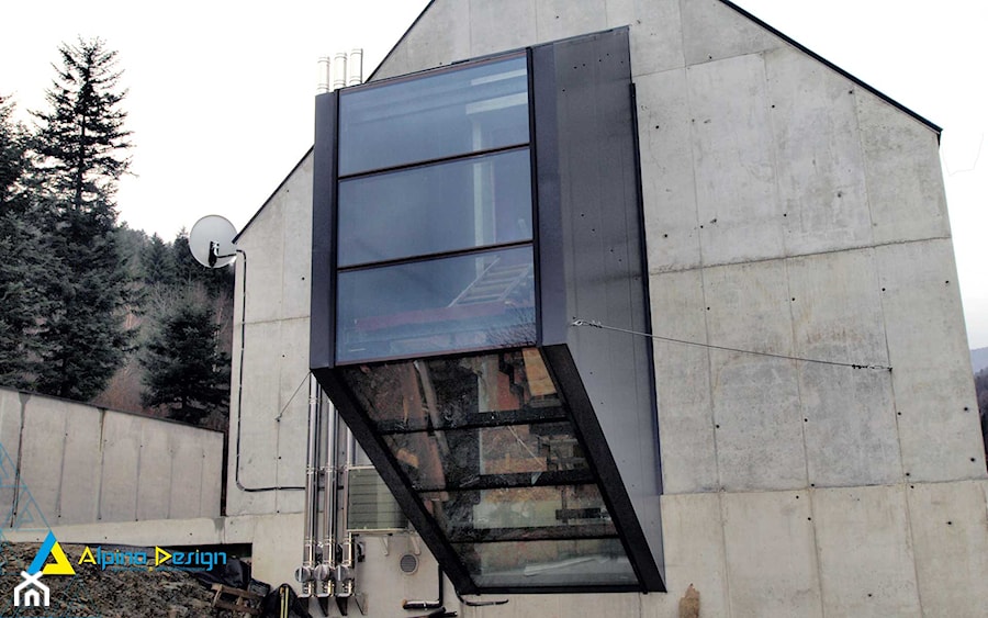 okna i drzwi aluminiowe 1 - Schody, styl nowoczesny - zdjęcie od Alpina Ogrody Zimowe & Szkło Architektoniczne