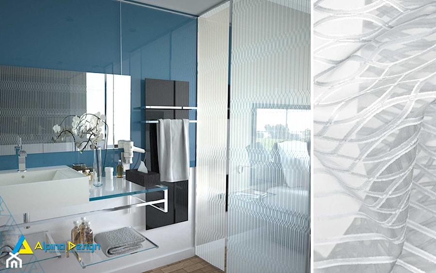 Tex Glass - szkło dekoracyjne - Łazienka, styl glamour - zdjęcie od Alpina Ogrody Zimowe & Szkło Architektoniczne