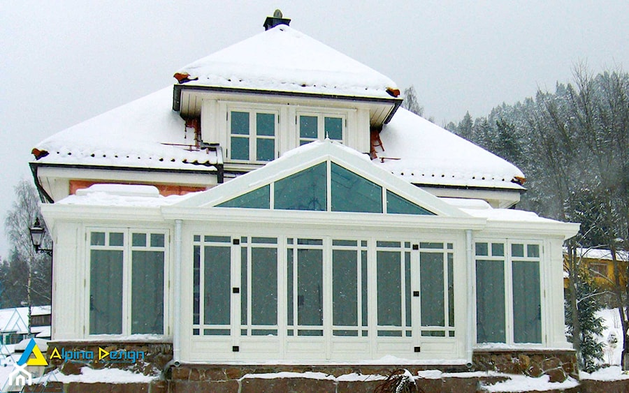 Ogród Zimowy Norwegia - Ogród w stylu skandynawskim, styl skandynawski - zdjęcie od Alpina Ogrody Zimowe & Szkło Architektoniczne